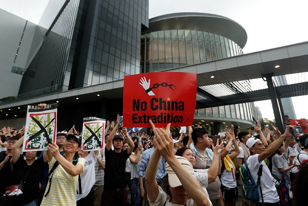 1 juta warga Hong Kong demo tolak RUU ekstradisi