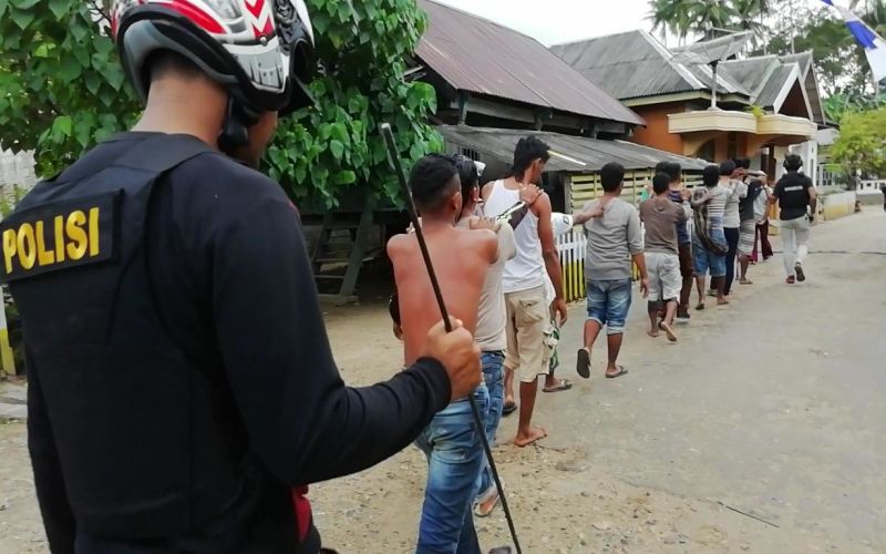 Polisi tetapkan puluhan warga Sampubalo sebagai tersangka