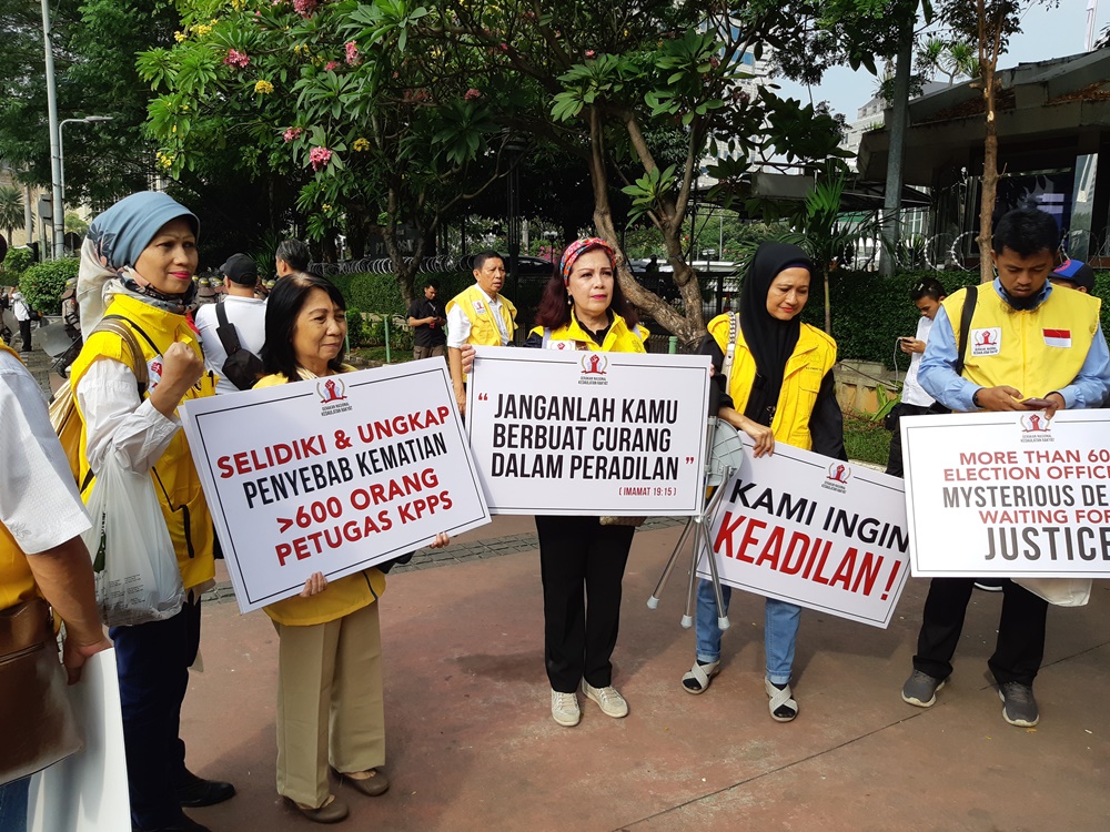 Korlap aksi kawal sidang MK bantah dukung Prabowo-Sandi