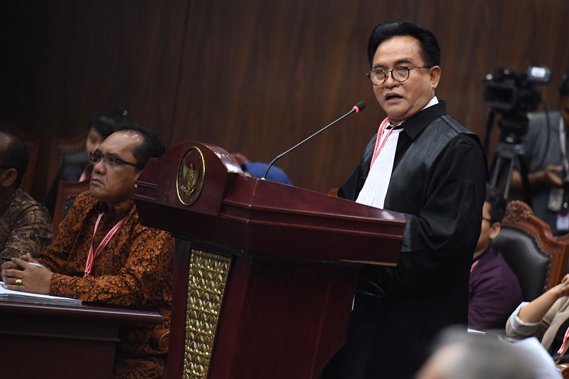 Yusril bingung memahami alat bukti Tim Hukum Prabowo-Sandi