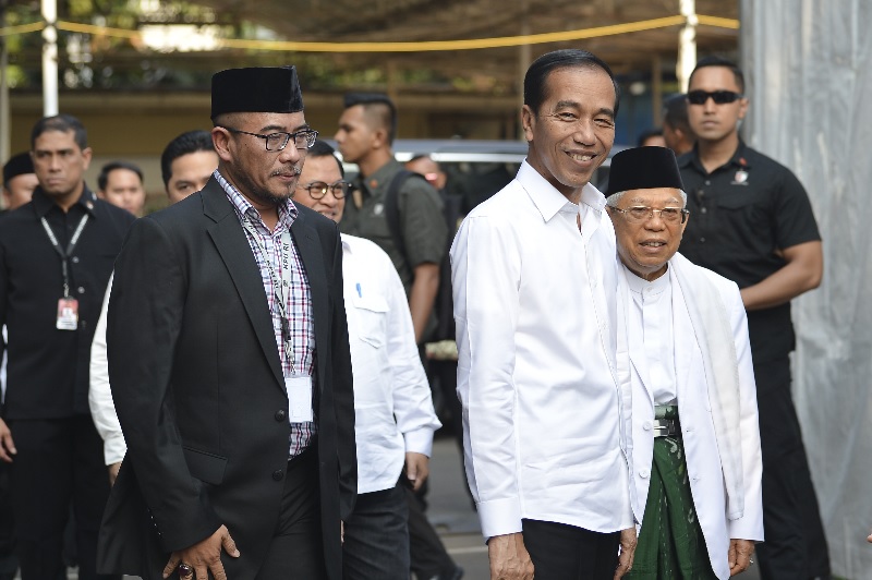 Parpol pendukung Prabowo-Sandi hadiri rapat pleno KPU