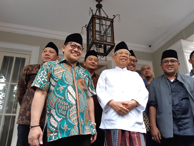 Ma'ruf Amin bicara bagi-bagi kursi kabinet Jokowi jilid II