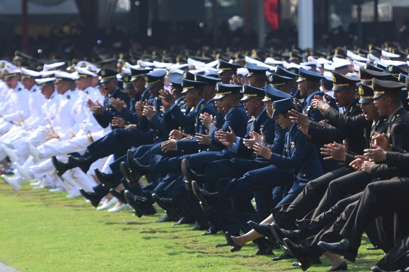 Pesan Presiden Jokowi pada perwira TNI-Polri yang baru dilantik