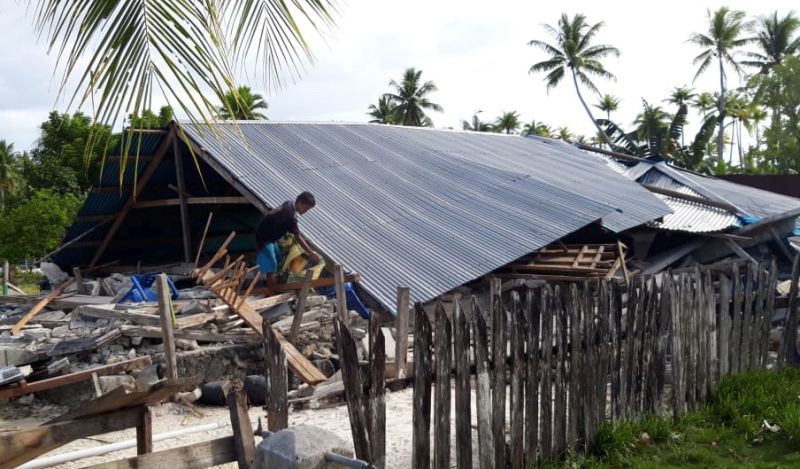  Bantuan belum datang, korban gempa Halmahera Selatan gunakan dana desa