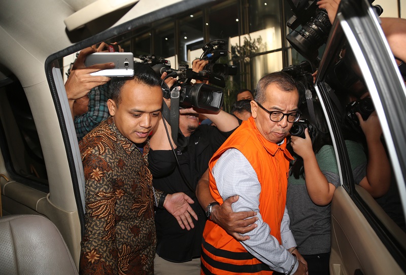 Bekas Dirut Garuda dan MRA resmi ditahan KPK