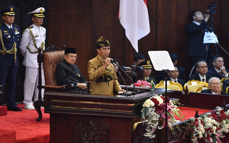 Jokowi pamer capaian pembangunan ekonomi dalam 5 tahun
