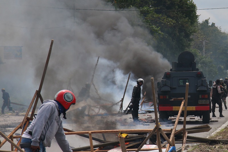Empat orang tewas usai demo berujung bentrok di Jayapura