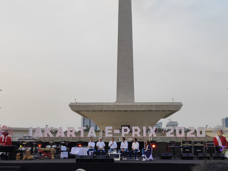 Balap mobil Formula E 2020 digelar di area Monas Jakarta