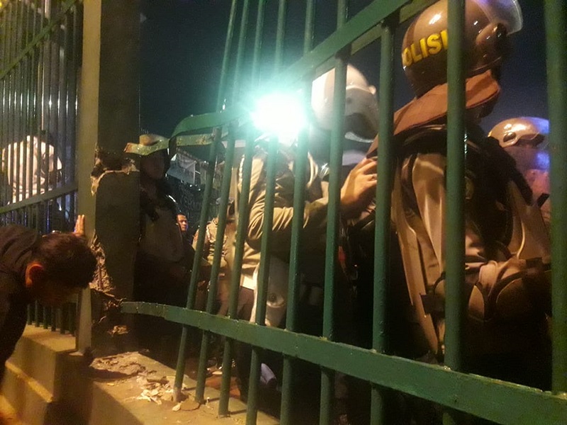 Demo mahasiswa ricuh, pagar DPR jebol