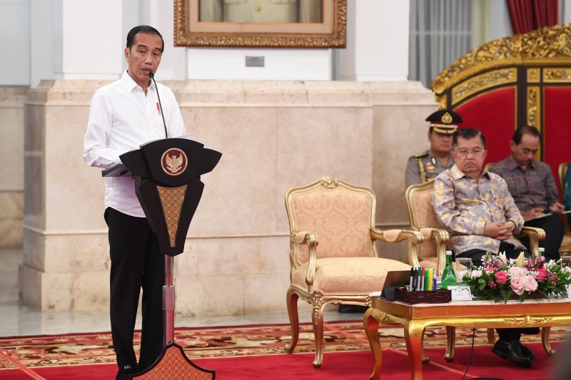 Rapat kabinet terakhir, Jokowi klaim bangun fondasi pembangunan nasional