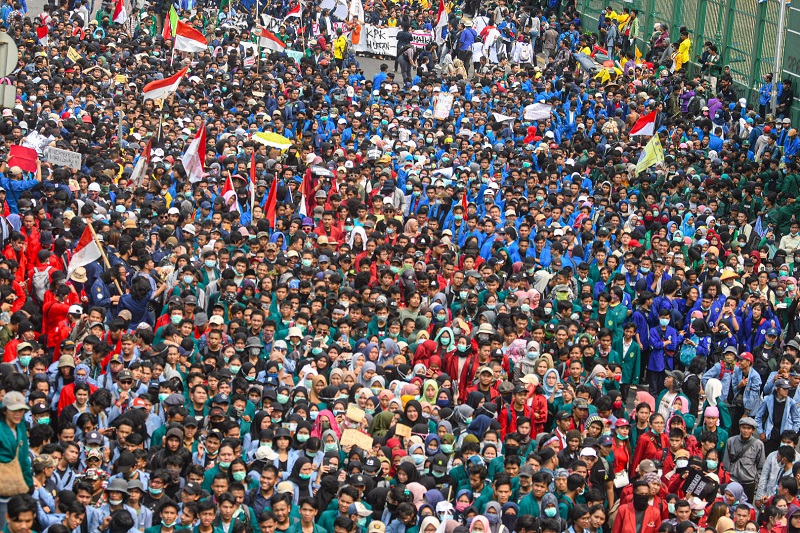 Mahasiswa marah dilarang unjuk rasa jelang pelantikan Jokowi