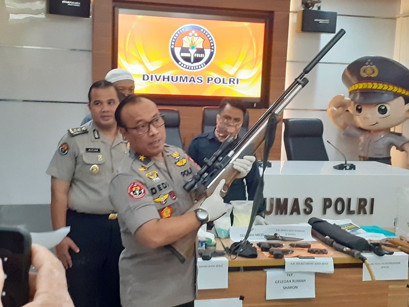 Teroris JAD Bandung pakai air softgun berkekuatan 1.000 kali tembakan