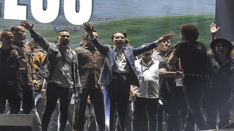 Jokowi nonton konser Musik untuk Republik usai pelantikan