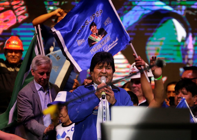 Morales klaim menang dalam Pilpres Bolivia