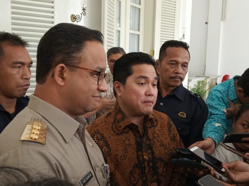 Temui Anies, Menteri Erick ungkap persoalan transportasi di Jakarta