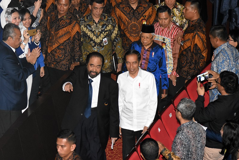 Jokowi buka rahasia hubungan Megawati dan Surya Paloh
