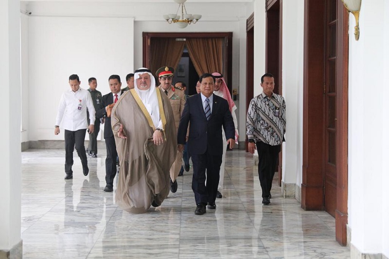 Bertemu Dubes Arab Saudi, Prabowo tak bahas Habib Rizieq