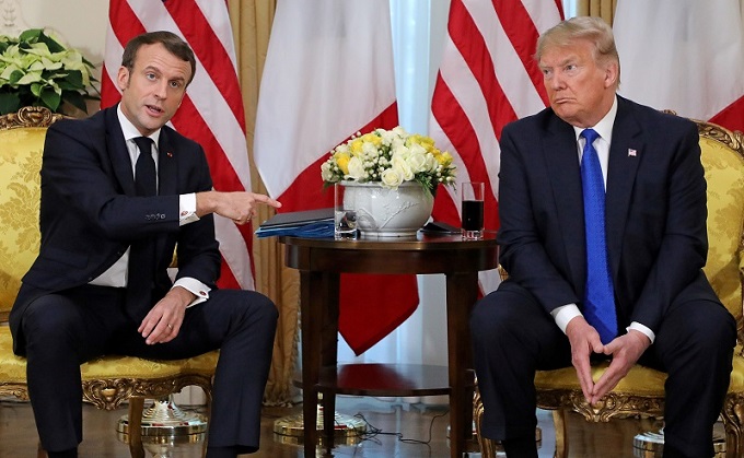 Trump cekcok dengan Macron soal masa depan NATO