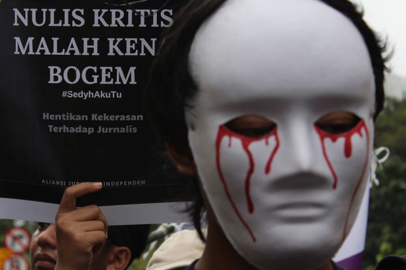 Kebebasan pers rendah, 60 kekerasan pada wartawan terjadi tiap tahun