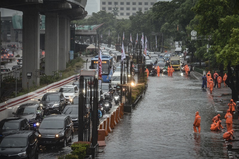 Pemprov DKI: Banjir di Jakarta akibat antrean air tak seimbang