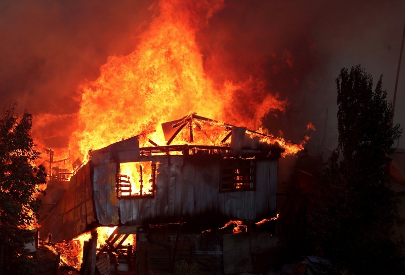 Kebakaran saat Natal, 200 rumah hangus di Chile