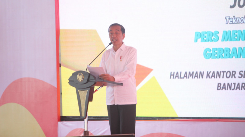 Jokowi janji bangun fasilitas penunjang ibu kota di Kalsel
