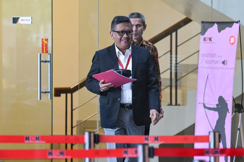 Sekjen PDIP Hasto Kristiyanto kembali diperiksa KPK kasus suap KPU
