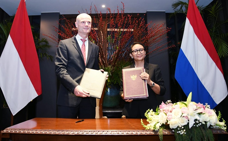 Menlu RI-Belanda teken 2 perjanjian bilateral