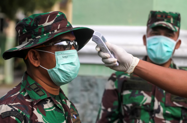 Kasus Covid-19 di lingkungan TNI capai ribuan
