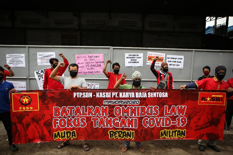 Organisasi buruh sepakat tolak omnibus law