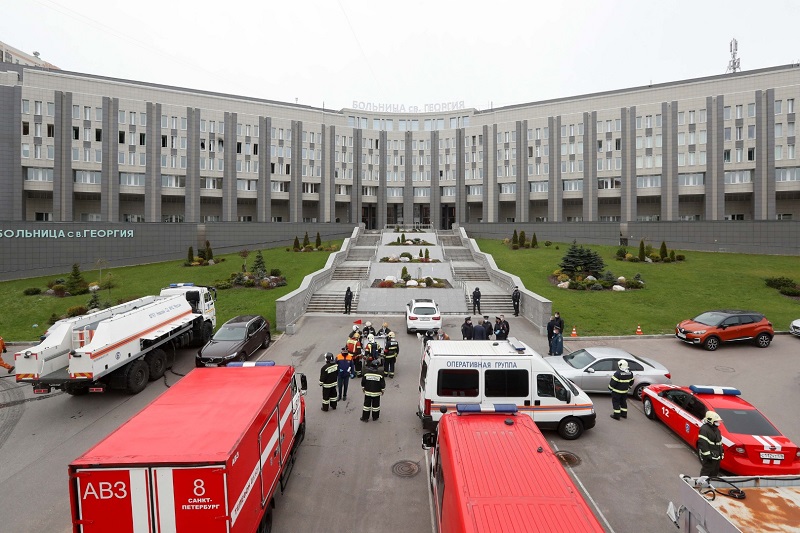 5 pasien Covid-19 tewas dalam kebakaran rumah sakit di Rusia