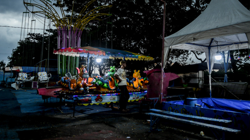 Pasar malam menjamur di Jakarta jelang Lebaran