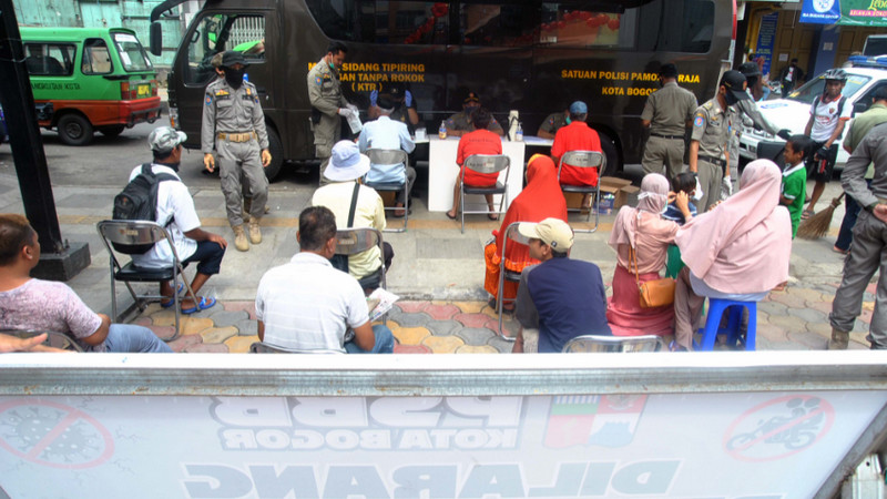 Pemprov Jakarta himpun Rp599,85 juta dari pelanggar PSBB