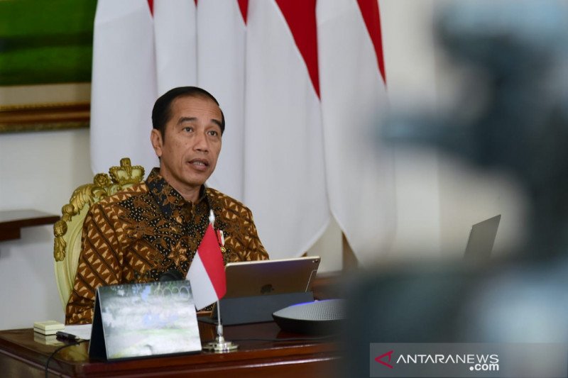 Jokowi: Peringatan Hari Lahir Pancasila di tengah pandemi menguji daya juang