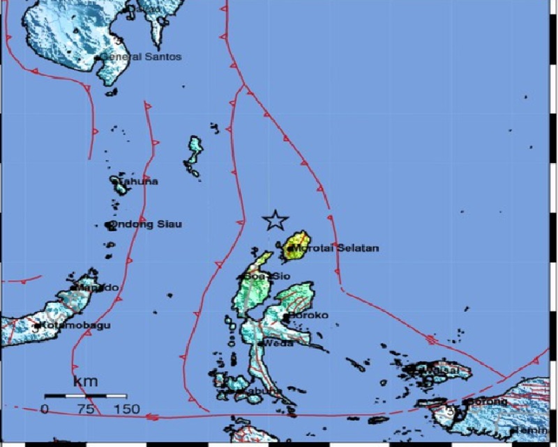 BMKG peringatkan potensi gempa kuat di Tunjaman Lempeng Laut Filipina