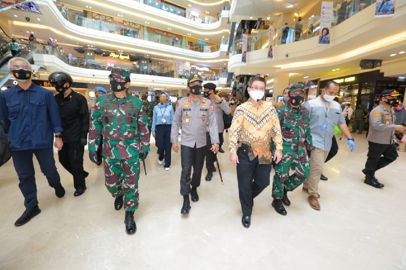 Panglima TNI dan Kapolri pastikan penerapan protokol kesehatan di Semarang