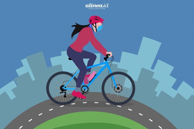 Bersepeda aman dan nyaman di masa adaptasi kebiasaan baru 