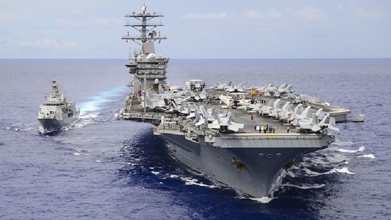 Kapal induk AS lanjutkan latihan di Laut China Selatan