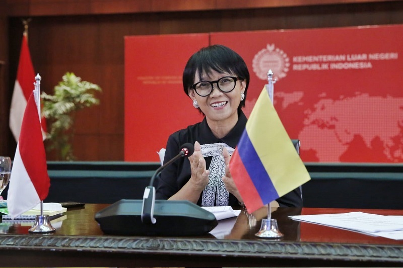 RI-Kolombia tandatangani perjanjian bilateral secara virtual
