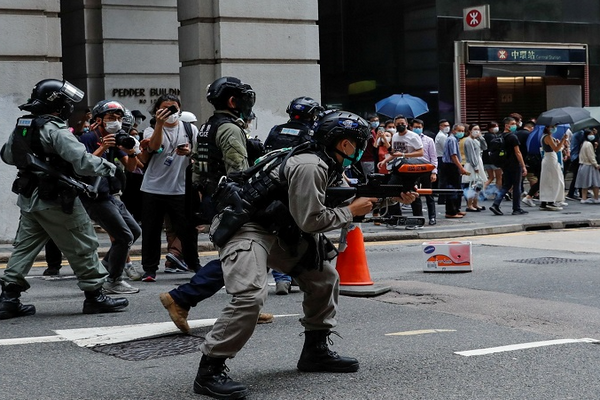 Hari Nasional China, polisi Hong Kong tangkap 86 demonstran