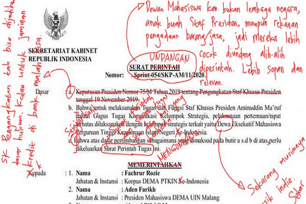 Ombudsman: Presiden Jokowi perlu tegur dan evaluasi stafsus milenial