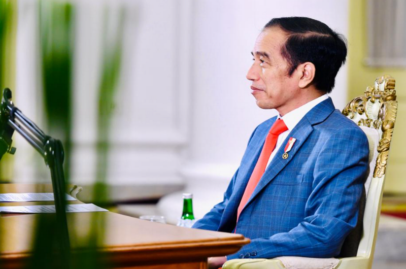 Jokowi pamer UU Ciptaker di WEF