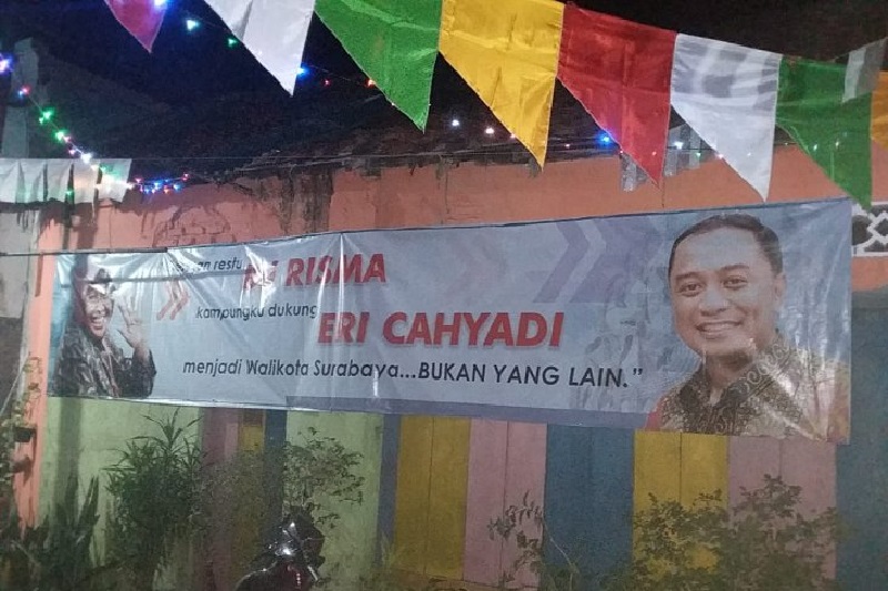 Paslon Eri Cahyadi-Armuji unggul di pilkada Kota Surabaya
