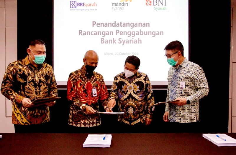 Hasil merger 3 bank syariah bernama Bank Syariah Indonesia