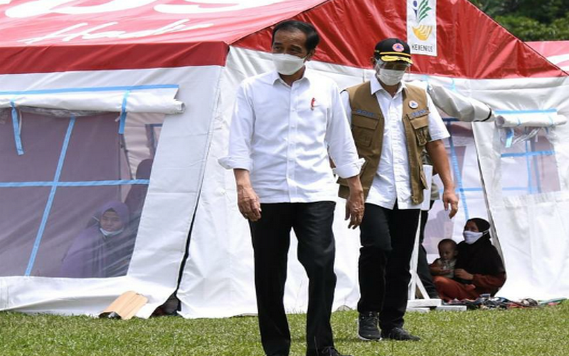 Temui korban gempa Sulbar, Jokowi janji beri bantuan Rp50 hingga Rp10 juta