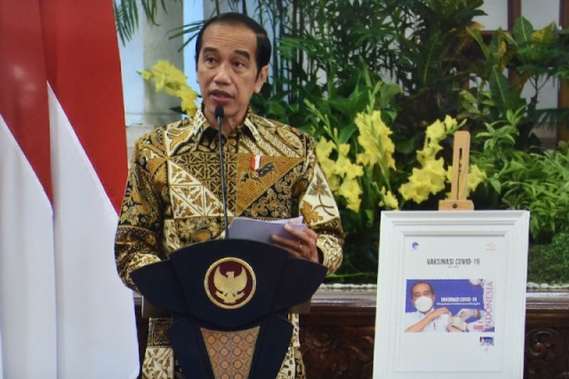 Vaksinasi pedagang Pasar Beringharjo, Jokowi: Semoga bisa bangkit kembali