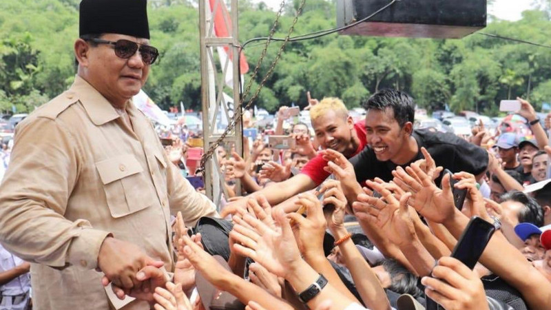 Survei SMRC: Prabowo ungguli 14 nama capres