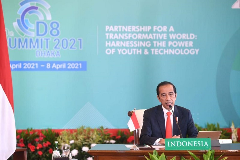 KTT D-8, Jokowi dorong dunia gandakan kapasitas produksi vaksin