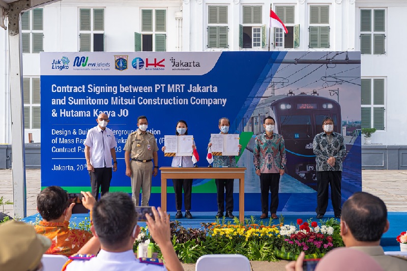 MRT Jakarta dan kontraktor tandatangani paket kontrak Fase 2A