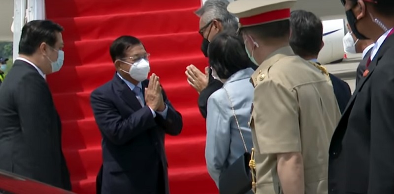 Pemimpin junta Myanmar tiba di Jakarta